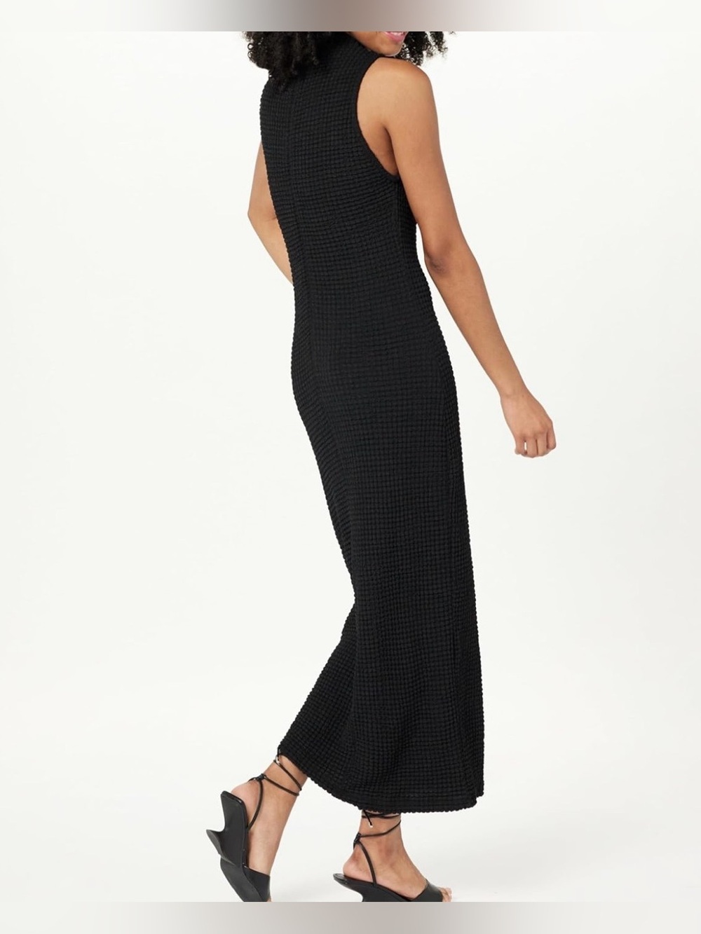 NWOT The Drop Womens Lena High Neck Textured Midi Dress - Size US XS - Picture 2 of 10
